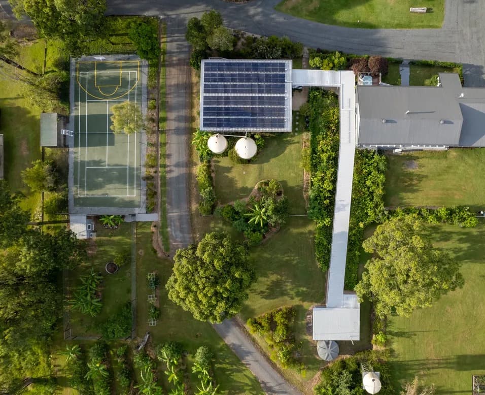 Solar panels installation on a residential home